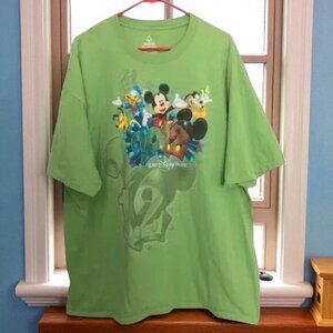 Walt Disney Disneyland Plus Size T-shirt Green 3XL